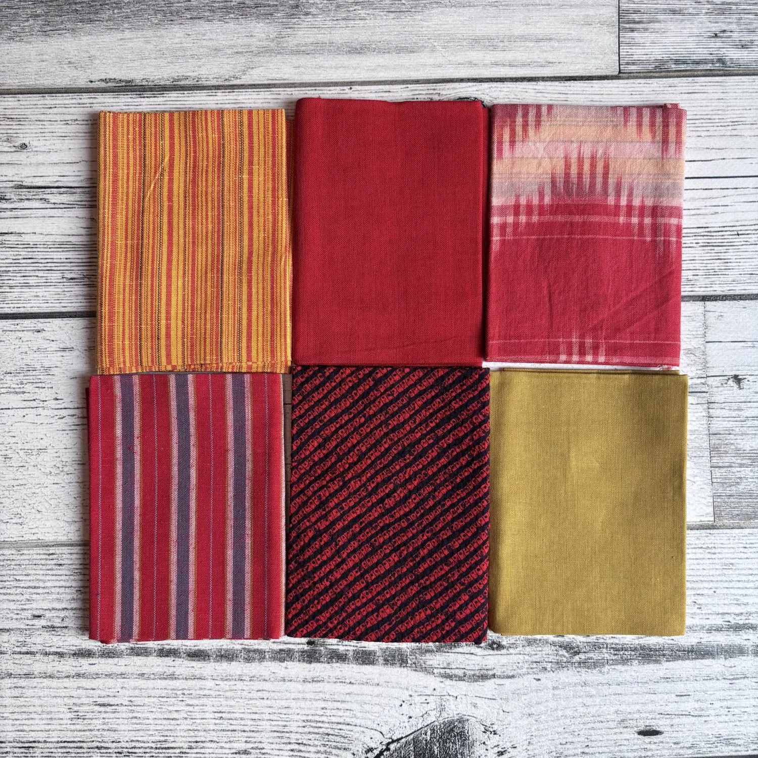 NEW Vintage Japanese textiles pack - small kasuri, large or colour